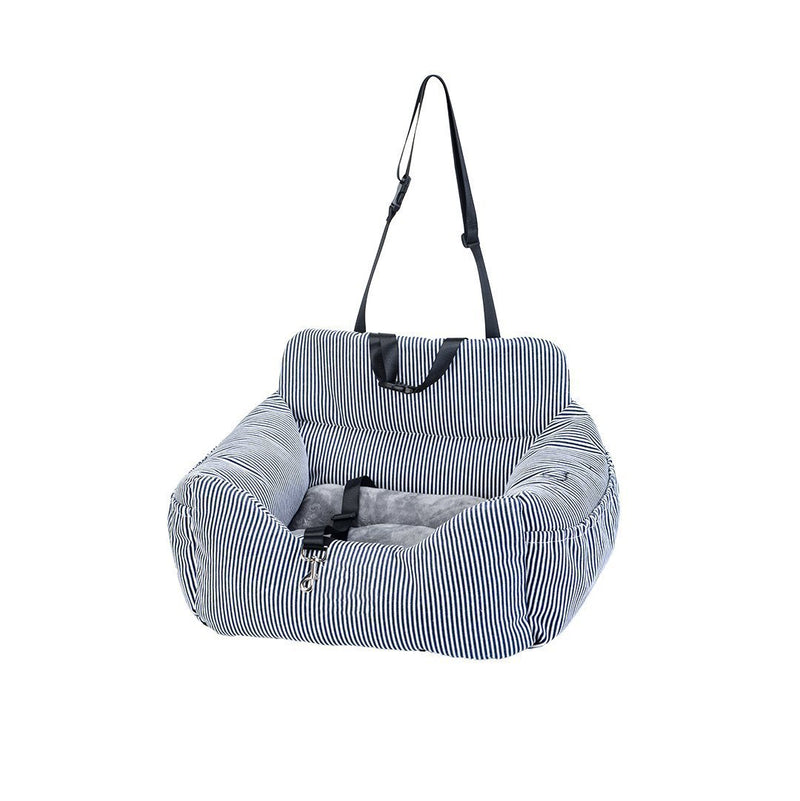 Load image into Gallery viewer, Blue Stripe Australian Dog car seat bed 
